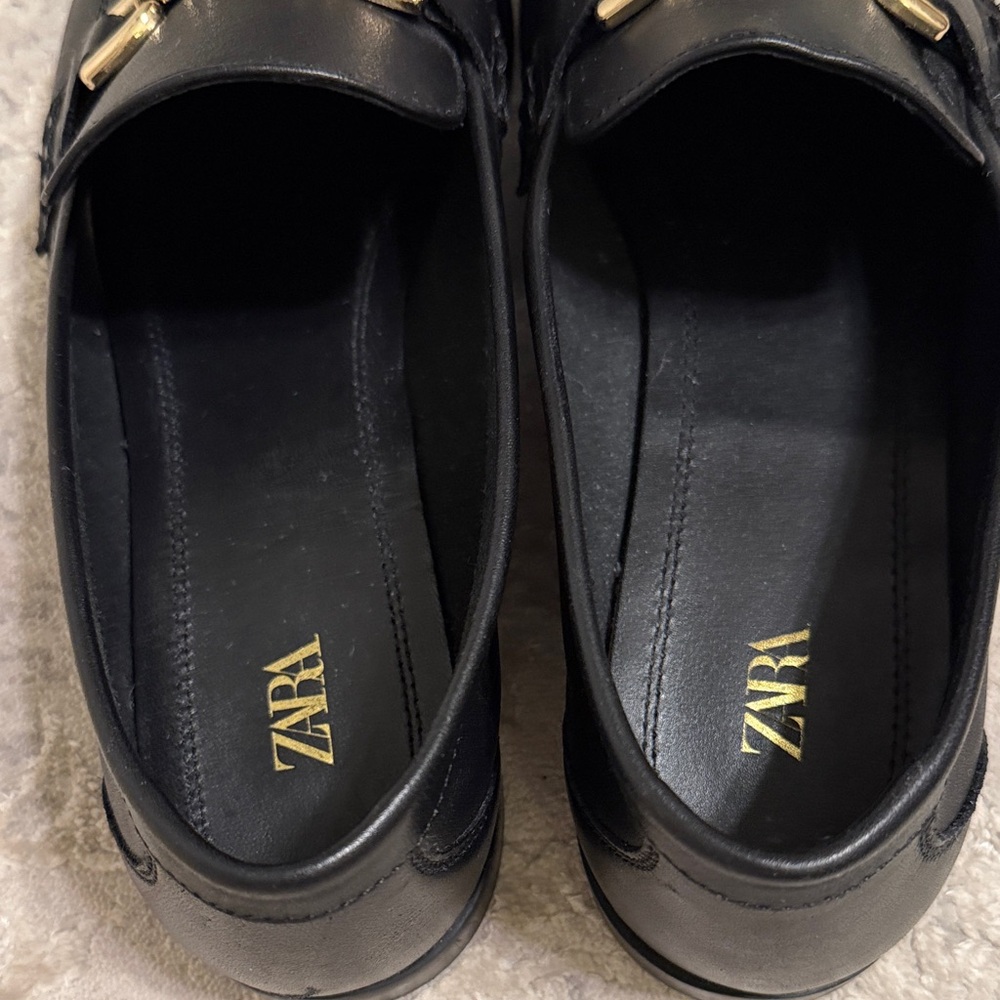ZARA Leather Loafers - Picture 6 of 8